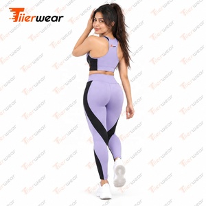 Conjunto Deportivo de Dos Piezas para Yoga, Bra Deportivo y Leggings de Cintura Alta, Ropa Deportiva para Gimnasio, Fabricante de Marca Privada OEM Personalizada - Product Image 5