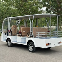 Bus électrique de 20 places pour le tourisme pittoresque et les promenades en voiture pour les visites