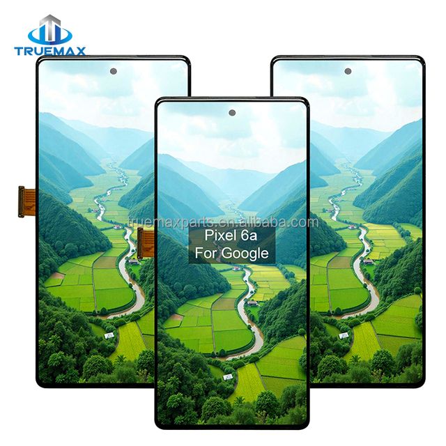 Display Complete for Google Pixel 6a Smartphone TEMX LCD Screen Digitizer Assembly Mobile Phone Truemax