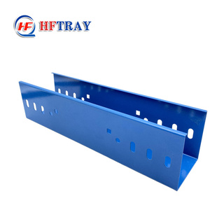 Goulotte de câbles en acier inoxydable de 300 mm, personnalisée en usine, résistante à la corrosion, différentes couleurs, revêtement en poudre bleu - Product Image 1