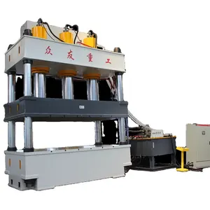 Presse à chaud de moulage de matériaux composites à quatre colonnes de 1200 tonnes Machine de presse à chaud en fibre de verre et de carbone