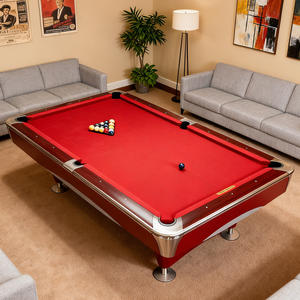 โต๊ะบิลเลียดไม้จริงหินอ่อนขนาด 9 ฟุต ราคาโรงงาน ขาย - Product Image 3