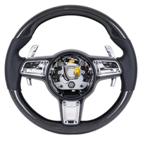 Volant sport en cuir noir à 3 branches pour modèles Porsche Panamera Cayenne Macan 718 911 918 997 991 970 971 Boxster Cayman