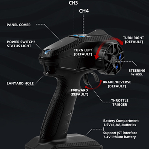1004a 1004b 1/10 2.4G <span class=keywords><strong>RC</strong></span> <span class=keywords><strong>2WD</strong></span>/4WD Switchable tốc độ cao không chổi than động cơ trôi ESP con quay hồi chuyển ON-road đua xe phẳng Xe Mô Hình Xe đồ chơi - Product Image 3