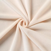 Tissu en peluche 100 % polyester, super doux, de poids moyen, anti-boulochage, teint uni, tricoté sur mesure OEM/ODM pour textiles de maison et vêtements pour filles