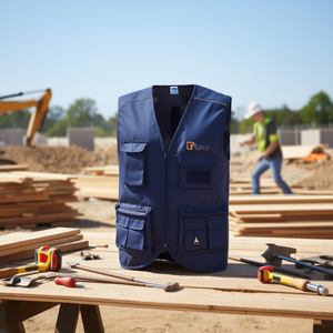 Gilet d'été multi-poches Ttake bleu taille S pour rangement d'outils - Product Image 3