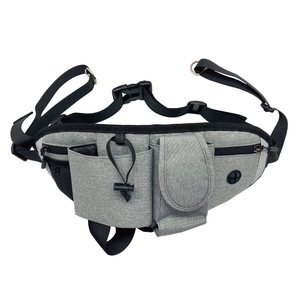 Dual-handle Multi Functional <strong>Hands</strong> <strong>Free</strong> <strong>Dog</strong> Leash with Adjustable Waist <strong>Belt</strong> Zipper Pouch for Running - Product Image 2
