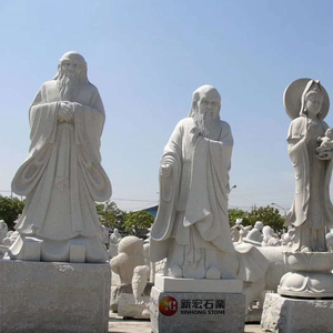Sculptures personnalisées en pierre naturelle Fondateur chinois du taoïsme <span class=keywords><strong>LAO</strong></span> <span class=keywords><strong>ZI</strong></span> Grande sculpture debout Statue en pierre <span class=keywords><strong>Lao</strong></span> Tzu - Product Image 3