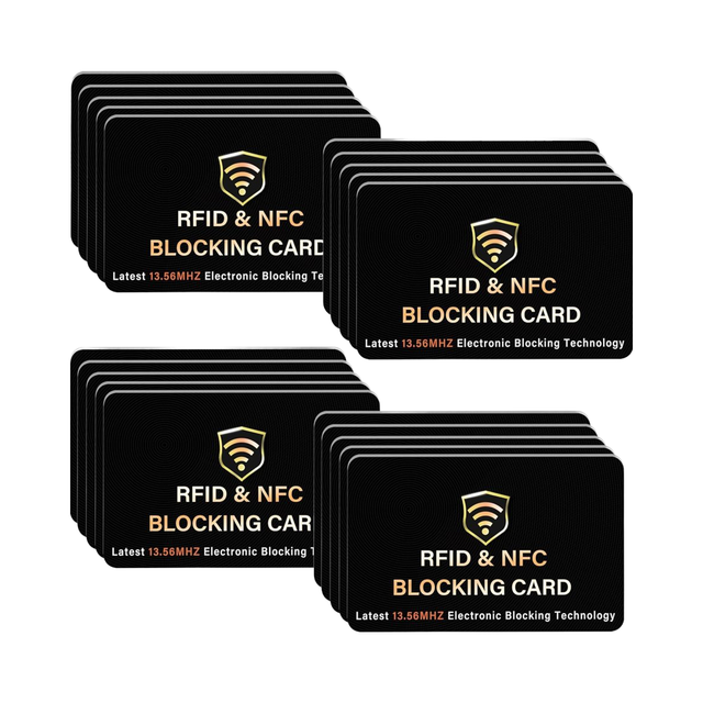 RFID Blocking Card Protects Entire Wallet Purse NFC Contactless Bank Debit Credit Card Protector ID ATM Guard Card