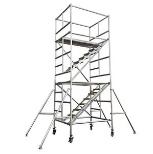 Torre de Andamio de Aluminio Ligero, Estructura Móvil para Operaciones de Construcción en Altura - Product Image 1