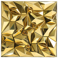 Panneau mural moderne en PVC 3D argenté miroir, imperméable et écologique, à motif rayé, pour appartements d'enfants, ateliers, gymnases, sous-sols