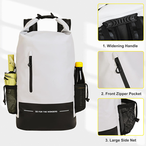 <span class=keywords><strong>Sac</strong></span> sec étanche <span class=keywords><strong>30L</strong></span> gris blanc pour kayak natation <span class=keywords><strong>sac</strong></span> <span class=keywords><strong>à</strong></span> <span class=keywords><strong>dos</strong></span> submersible flottant pour voyage <span class=keywords><strong>randonnée</strong></span> camping sacs de canotage - Product Image 3
