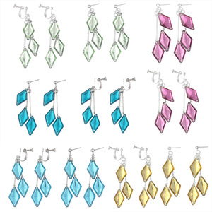 ต่างหูคริสตัลสีฟ้าแบบหนีบหูหลากสีสำหรับวันเดอร์แลนด์เกมใหม่ - Product Image 2