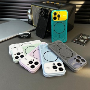 Funda Magnética para Teléfono con Orificios de Disipación de Calor Mate Avanzada para iPhone 17 13 14 15 16 Pro Max, Carga Inalámbrica, Resistente a Golpes - Product Image 2