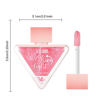 Gloss à lèvres brillant et scintillant, effet repulpant, hydratant longue durée 24H, huile à lèvres transparente pour maquillage quotidien et soirées
