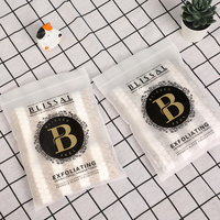 Vente en gros d'emballage de vêtement à fermeture éclair recyclé en plastique imprimé d'usine sac à fermeture éclair givré avec logo personnalisé