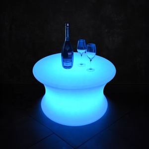 Hiện đại <span class=keywords><strong>LED</strong></span> Bàn cà phê nhiều màu Glowing PE không thấm nước Bàn cà phê tốt nhất giá trị chiếu sáng Bàn cà phê - Product Image 6