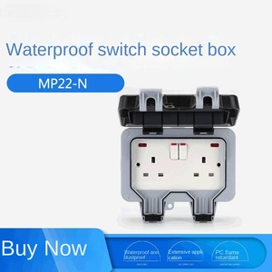 Waterproof Dual <strong>Socket</strong> with <strong>Switch</strong>, Universal Plug Outdoor Waterproof Charging Industrial Single <strong>Socket</strong>