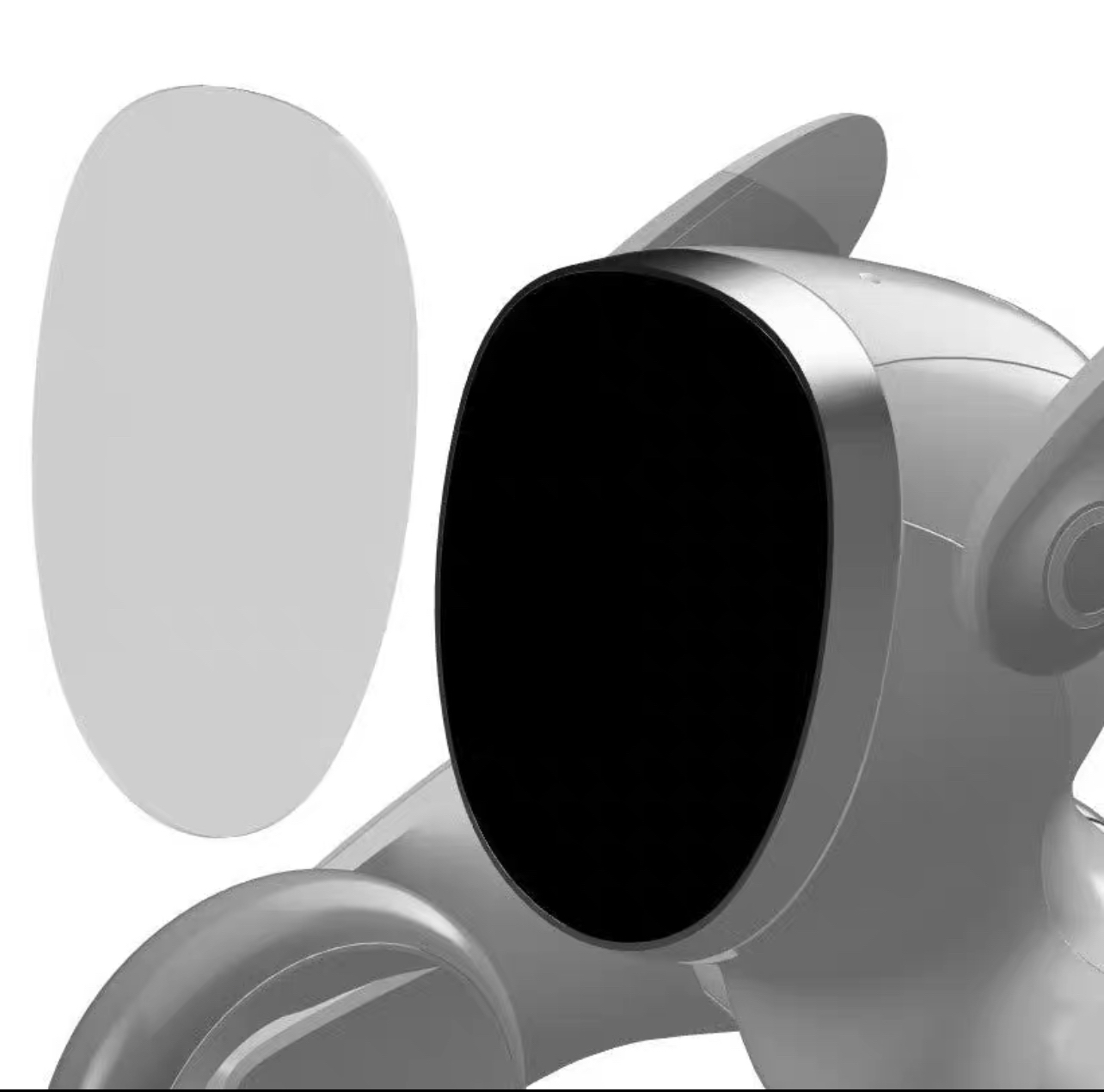 Film de protection d'écran anti-rayures pour chien robot Loona, 2 pièces