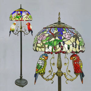 Lampe sur pied Tiffany Crayfish Tadpoles, abat-jour en verre coloré, lampe sur pied perroquet, décoration, lampe sur pied pour salon - Product Image 2