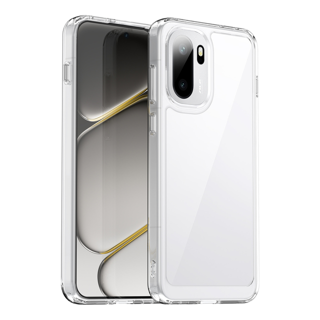 For OnePlus 15R Clear Case New Arrivals 2 in 1 Hard Acrylic + Soft TPU Bumper Shockproof Mobile Phone Cover for OnePlus Ace 6/6T