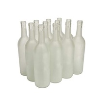 Grosir produsen botol kaca kristal kosong kustom botol anggur 500ml 750 Ml