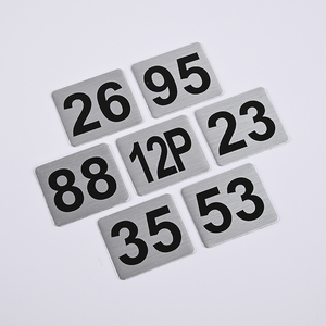 Thép không gỉ cửa số kim loại nhà Hiện Đại Số sơn signage Sliver dấu hiệu tấm Tường tên nơi kim loại - Product Image 2