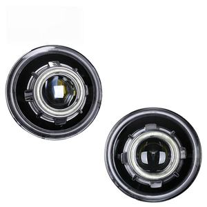 Faro Delantero para Motocicleta de Alta Calidad, 7 Pulgadas, 75W, HID Bi-xenón, Proyector, 12V, Redondo, con Halo y Ojos de Demonio, 8000 Lúmenes, 6500K - Product Image 3