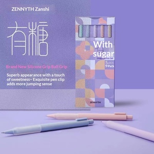 ซันชิ ชูการ์ ซีรีส์ปากกาพลาสติกแบบคลิกคุณภาพสูง 0.5 มม. แกนสีดำ เขียนลื่น <span class=keywords><strong>ง</strong></span>่ายต่อการเขียน ปากกาสำหรับนักเรียน แก้โจทย์ข้อสอบ - Product Image 2