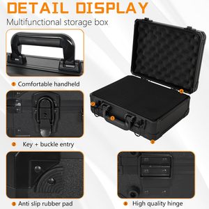 Boîtier en aluminium durable 13x10x5,5 pouces avec doublure EVA, personnalisable OEM/ODM, résistant à la poussière, capacité 15L, pour microphone, équipement photo et <span class=keywords><strong>DJ</strong></span> - Product Image 3