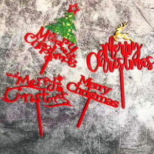 Honey And Sweetness Christmas Cake Toppers <b>Acrylic</b> Merry Christmas Decorations For Cake Decorating Supplies - Product Image 2