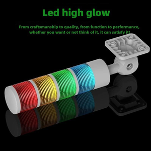 Sweideer <span class=keywords><strong>24V</strong></span> chỉ số ánh sáng nhấp nháy LED cảnh báo với ba màu nhiều lớp 180 độ gấp âm thanh ánh sáng báo động - Product Image 6