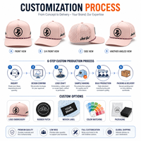 Gorra de Golf Impermeable Ajustable de 5 Paneles con Perforaciones Láser, Bordado 3D de Leopardo, Personalizable OEM, de Nailon Transpirable, Deportiva, Unisex, de Secado Rápido