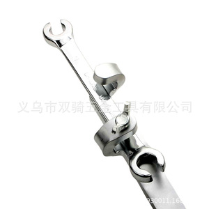 Adjustable Wrench 397mm Metric Industrial Grade Ratcheting Anti-Slip Handle Open End Tool - Product Image 3