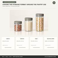 Contenants de stockage alimentaire personnalisés pour garde-manger, bocaux transparents en PET avec couvercles pour riz, flocons d'avoine, haricots, céréales, pâtes, organisation de la cuisine, vente en gros