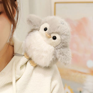 Super morbido simpatico gufo pinguino giocattoli di peluche cartoni animati farciti regali di uccelli per bambini ragazze con funzione di magnete in piedi di riempimento in cotone PP - Product Image 1