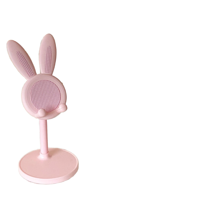 1PC Cute Rabbit Mobile Phone Stand Desktop Can Be Lifted and Adjusted Desktop Lazy Person Selfie Watch Drama Support Bracket