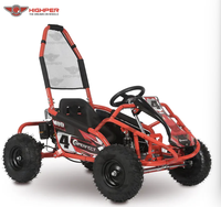 HighPer 98cc Kart de course électrique de haute qualité pour enfants Pédale 4 temps avec entraînement par chaîne de frein à disque Dune Buggy Style