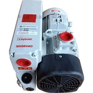 Bomba de vacío de paletas rotativas de una etapa con sellado de aceite Leybold Sogevac SV40B, 1 HP, motor eléctrico de 380 V, conexión de brida - Product Image 1