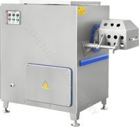 Picadora de Carne Comercial Modelo 160 de Acero Inoxidable para Uso Industrial - Picadora de Carne para Carne Congelada - Utilizada para Hacer Hamburguesas