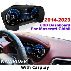แผงหน้าปัด LCD สำหรับมาเซราติ กิบลี ปี 2014-2023 จอแสดงผลดิจิตอล แดชบอร์ด รองรับ Carplay GPS มาตรวัดความเร็ว ห้องนักบินเสมือนจริง - Product Image 1