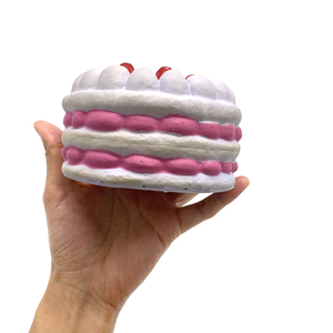 ของเล่นบีบเค้กสตรอว์เบอร์รี PU Foam ของเล่นบีบเค้กสตรอว์เบอร์รีญี่ปุ่นจำลอง นุ่ม กลิ่นหอม ของเล่นบีบเค้กสตรอว์เบอร์รีแบบคืนตัวช้า - Product Image 3