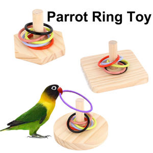 Periquito pequeño mediano loro rompecabezas juguete pájaro inteligencia entrenamiento anillo juguete pájaro juguete educativo - Product Image 2