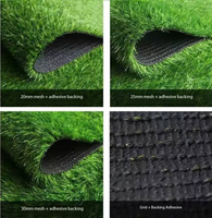 Tapis en gazon synthétique vert transfrontalier - Tapis en gazon artificiel pour maternelle et terrain de football pour revêtement de sol extérieur