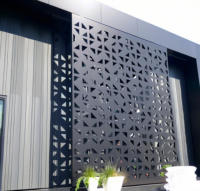Panneau en aluminium perforé, panneaux de bardage en aluminium, panneau perforé découpé au laser, panneau en aluminium gravé, panneau en maille d'aluminium sculpté