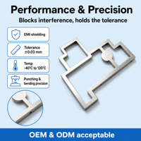 Kotak Pelindung EMI RF EMC, Penutup Komponen PCB, Bingkai yang Dapat Disolder untuk Modul Elektronik, Sinyal, OEM, ODM, Dapat Disesuaikan
