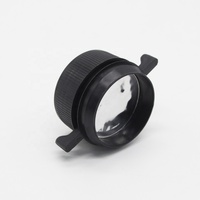 Bouchon de col à vis en plastique chimique pour bouteilles liquides 38mm 43mm tailles PE PP types bouchon de bouteille de bouchon de bec noir pour bidon d'huile