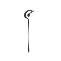 Earphone Headset Kabel G-Shape Soft Ear Hook E-20-LOK Quick Release 2-Way Radio Plug, Tahan Air IPX-5, Driver Dinamis