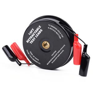 TONNY Cabos de Instrumentação Magnéticos Retráteis 2x10FT 30V DC Pretos, Cabos de Teste Automotivos, Testador de Bateria para Bicicleta Elétrica, 12 Meses - Product Image 2