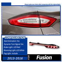 Conjunto de Luces Traseras LED de Ancho Completo XUNBAI para Mondeo Fusion 2013-2020, Nuevas con Señal de Giro Secuencial, Plug and Play, 1 Año de Garantía, para Automóvil